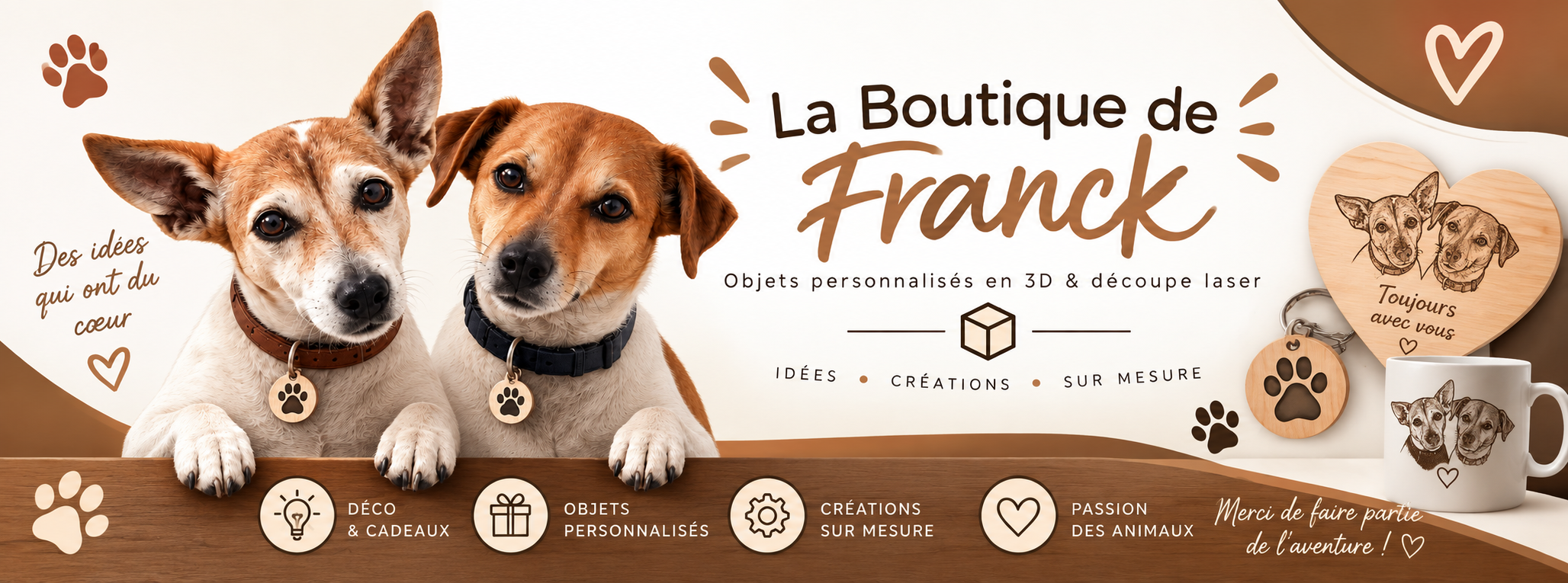 La Boutique de Franck — créations personnalisées